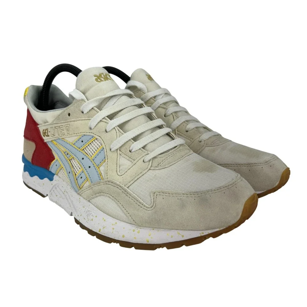 ASICS GEL-Lyte V Shoes Mens Size 8.5 White Spring Prep Running Sneakers